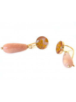 Boucles d'oreilles PIVOINE...