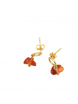 copy of YELLOW pompom earrings