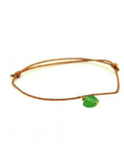 Bracelet ANCRAGE Agate verte