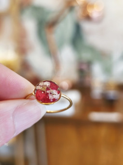 Bague ROSE FLEURS BLANCHES...