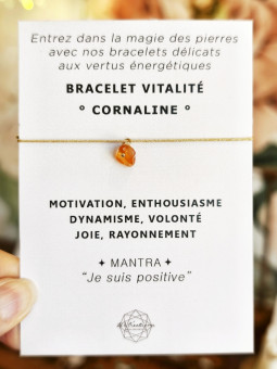 Bracelet VITALITÉ Cornaline