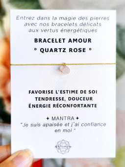 Bracelet AMOUR Quartz rose