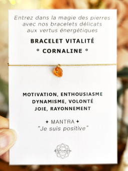 Bracelet VITALITÉ Cornaline