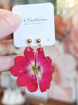 Boucles d'oreilles ROSE Or...